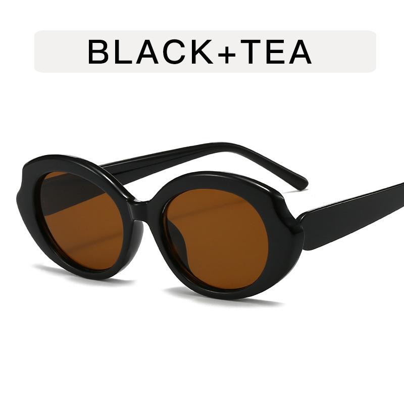European American Style Party Sunglasses Oval Shape Anti-reflective Sun Glasses for Men Vacation Travelling Female Sunglass