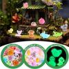 Mini Resin Models Glow In The Dark Animal 100Pcs For Fairy Garden Accessory Set-Mystery Blind Bag