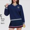 Women's Long Sleeve College Style Hoodie - Winter Running Loose Fit Top