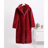 Winter Women Fur Coats Long Fur Loose Lapel Over Coat Thick Warm Plus Size