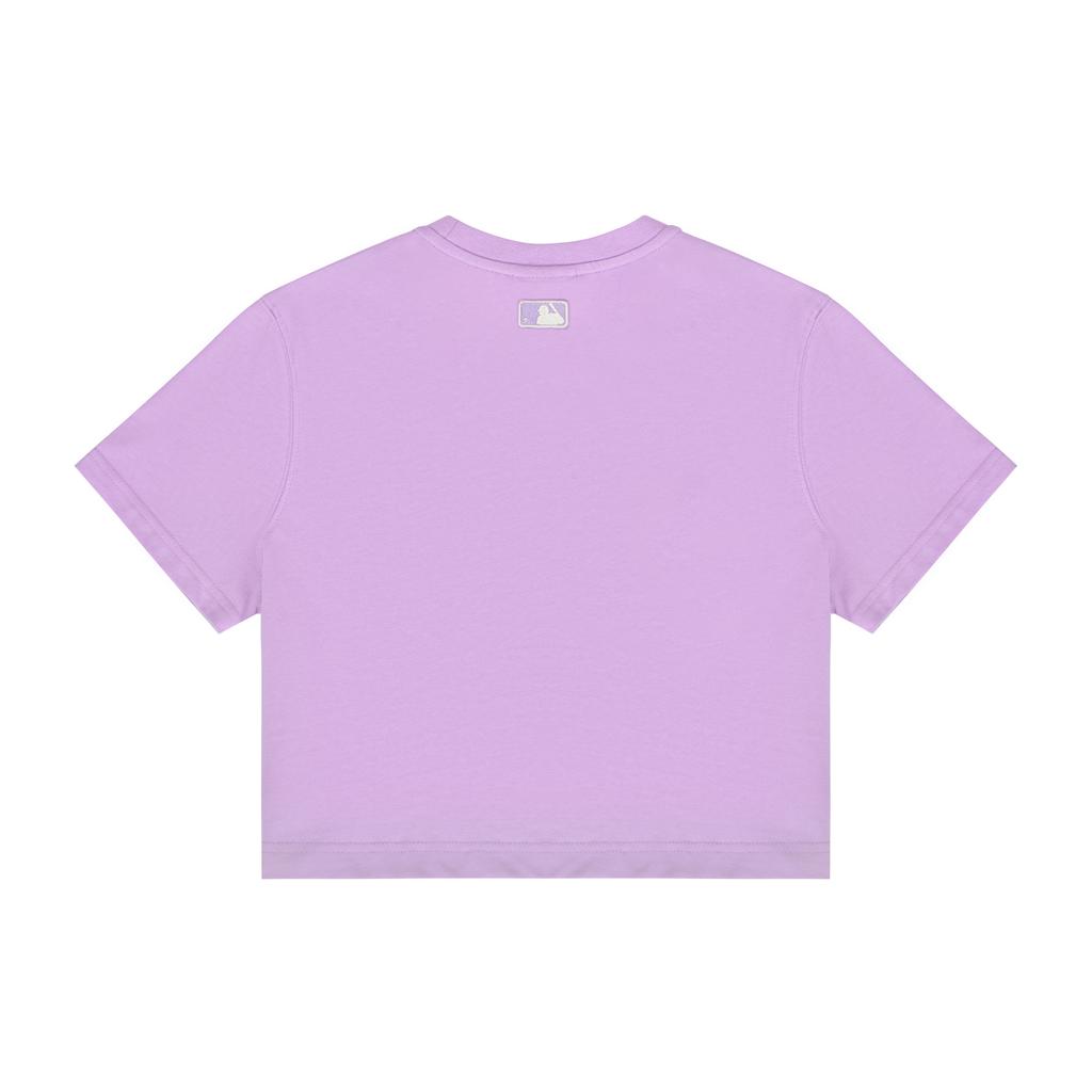 New MLB Set In Sleeve T Shirt Women's Lavender Light Purple 3FTS11023-07LDL