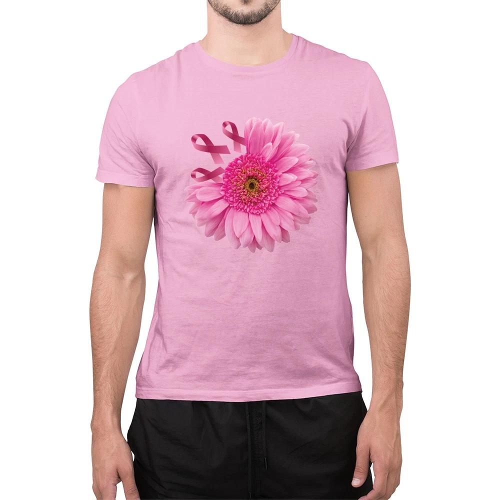Breast Cancer Awareness Merchandise Cancer T-Shirt Ribbon for Breast Cancer L