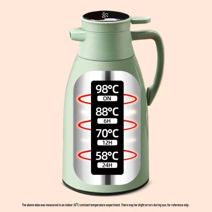 2026 Smart Temperature-Control Kettle: Large Capacity, Insulated, Temperature Display, Hot Water Bottle for Home Use.