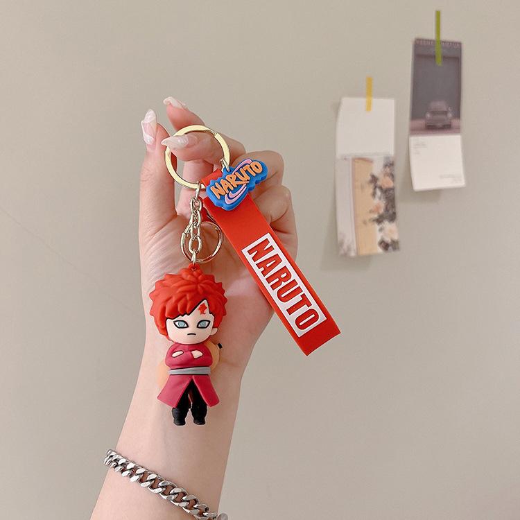 Naruto Anime Keychain Hatake Kakashi Uzumaki Narutos Keyring Cartoon Uchiha Sasuke Pendant Keychains Children Toys Cute Gifts