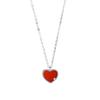 Love Agate Necklace Female Niche Exquisite Fashion Light Luxury High-End Design Heart-Shaped Pendant Female Premium