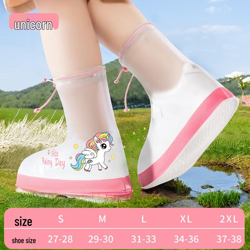 XuanYong Kids Cartoon Dinosaur Silicone Rain Shoe Covers