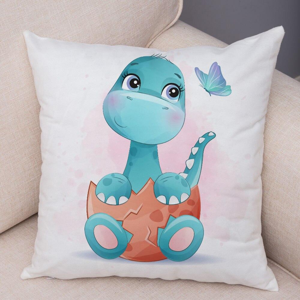 

Чехол для подушки с изображением динозавра Юрского периода, декор, наволочка с милыми животными, детская комната, диван, домашний автомобиль 40x40cm