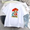 Cute Bear T-Shirt Women Print Cartoon Animal Clothes Female Tops Tee Casual Women Vintage Shirts Summer Aesthetic T-Shirt Femme