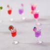 Colorful 1:12 Dollhouse Simulation Cocktail Glass Cup Fruit Juice Beverage  Children