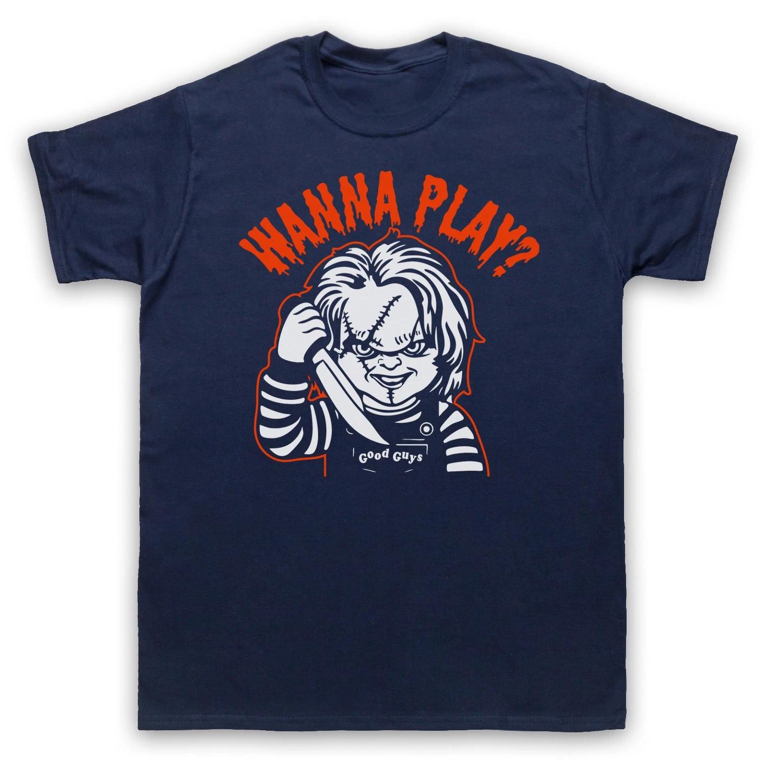 

Chucky Child s Retro Wanna Play Horror Doll Boys Baby Children T-shirt All Sizes Cols 140