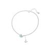 Sterling Silver Whale Anklet For Women Light Luxury Niche Simple Fashion Foot Jewelry