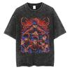 Japanese Anime Jujutsu Kaisen Men Women Oversized Washed T Shirt Streetwear Print Tshirt Casual Cotton Tee Loose Retro T-Shirt