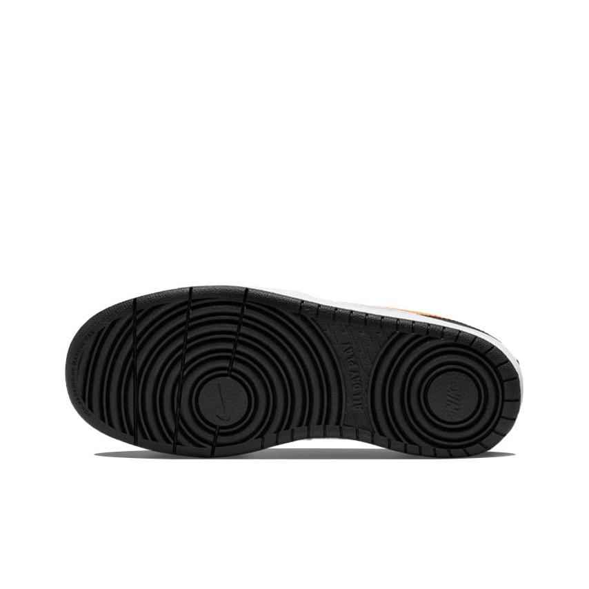 Nike Court Borough Low 2 GS White Black Orange Kids Sneakers Dark-Smoke-Grey Total-Orange BQ5448-115