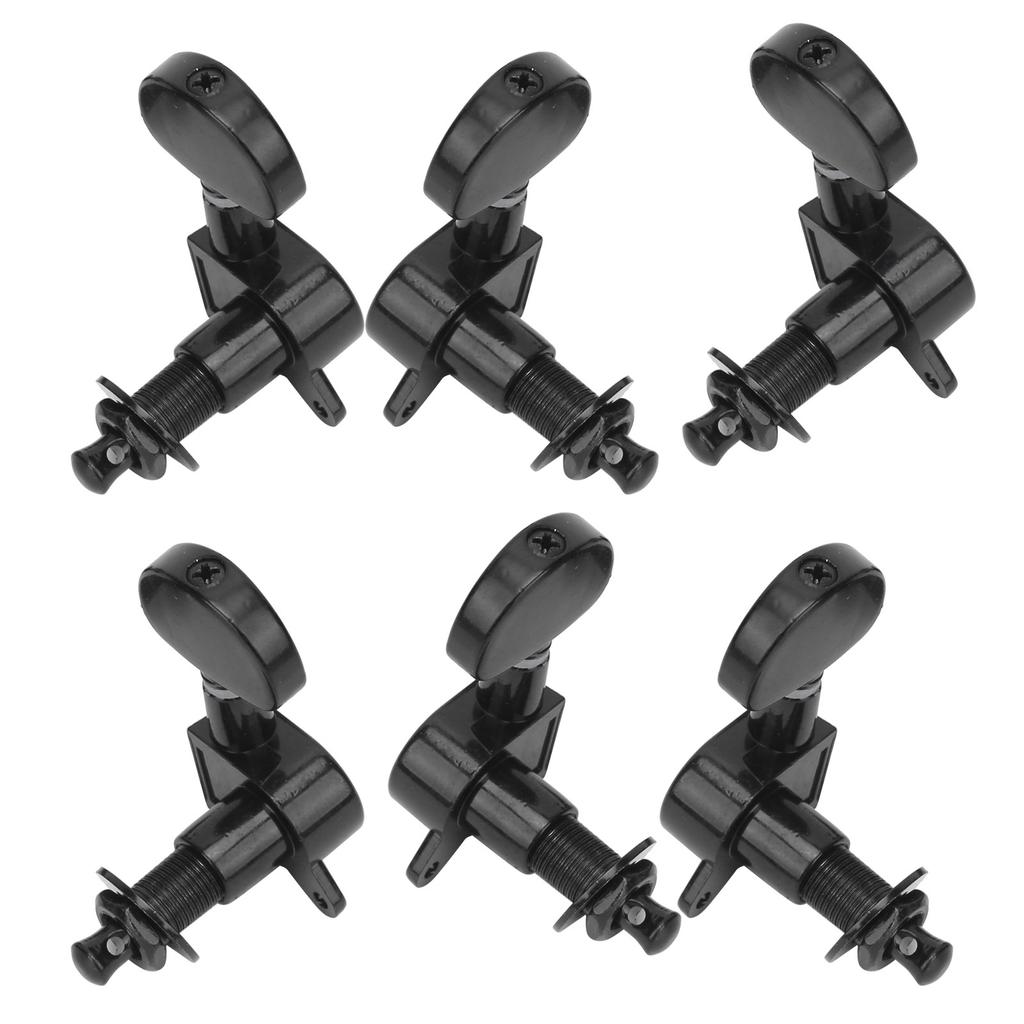 6Pcs Guitar String Tuning Peg Metal 3 Left 3 Right Sealed Tuner Key Machine Head Set Kit