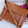 Vintage Briefcase Satchel Soft Leather Laptop Messenger Bag Shoulder