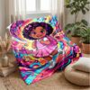 Colorful School Adventure Blanket Personalized Name Flannel Blanket Soft Cozy Plush Throw for Sofa Bed Lightweight Home Decor