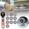 Rotation Cutter Clothing Fabric Cutter DIY Craft Cutting Tool with 10pcs Blades 45mm45x8x0.3mm