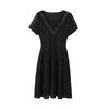 2023 Summer Plus Size Black Lace Skirt Dress - Fashionable, Slimming Women's Wear
