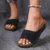 Fashion Woman Shoes Sandals Summer Soft Ladies Shoes Slides Women's Sandals Wedge Women's Shoes Outdoor Slipper Footwear Female