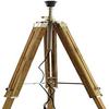 Wood Tripod Floor Lamp Nautical Floor Home Décor Lamp with Shade, Bulb
