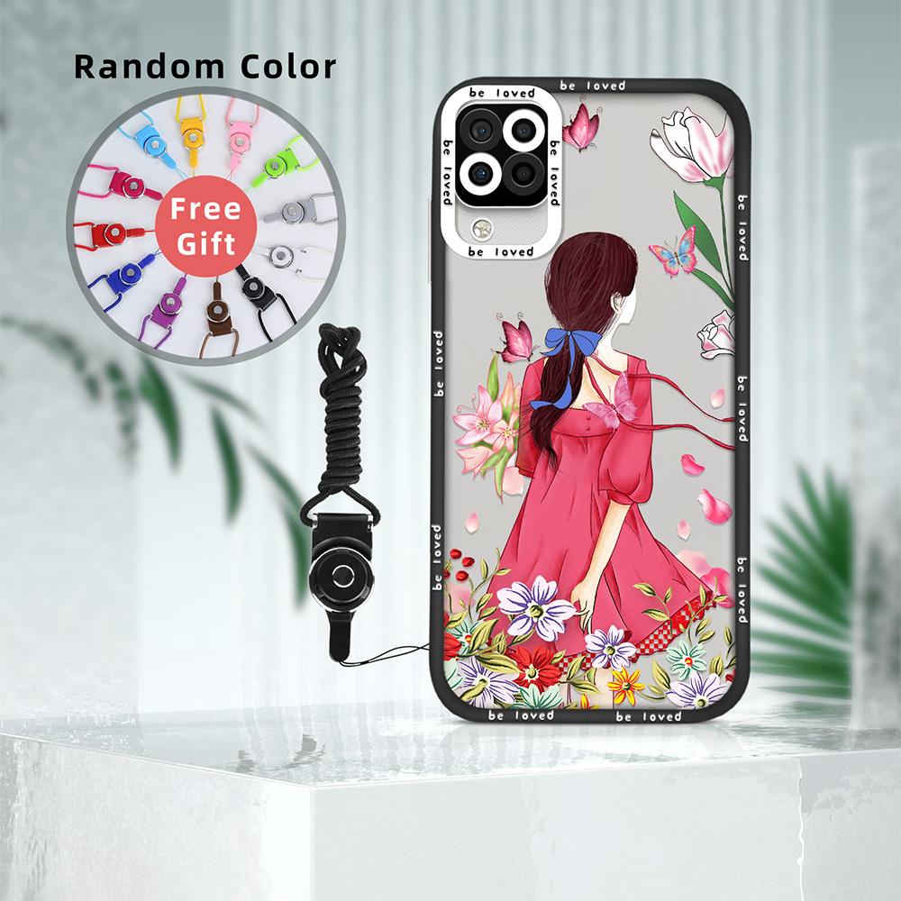 Beautiful Girl 'S Back Case For Samsung Galaxy A72 S22 Plus Ultra A52 A52s A53 5g A71 A11 A12 A21s A32 4g Transparent Capinha