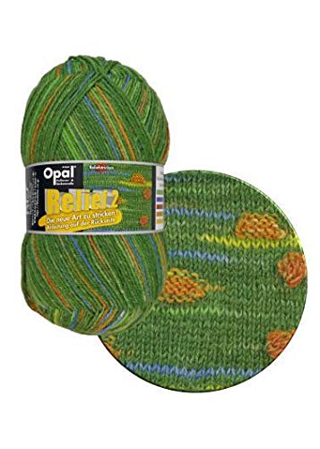

Opal Relief 2 Grun 9660 Yarn, Green Multicolor