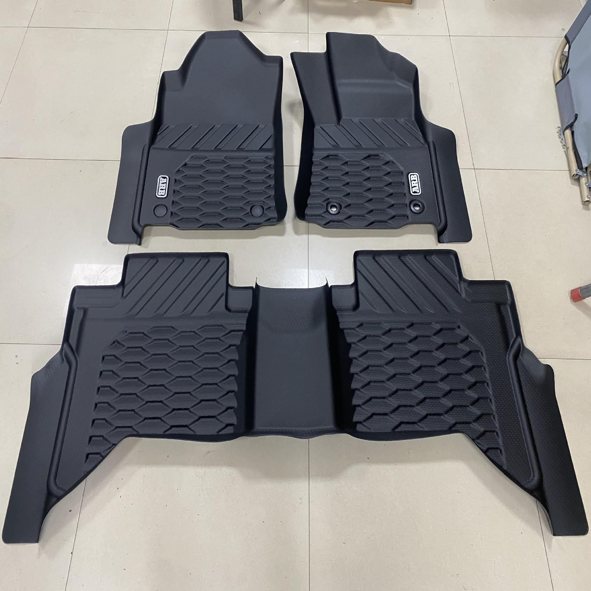 TPE коврики в салон Hilux Revo 2015-2025 Правый руль Полное покрытие REVO 4-Door RHD 2015 T чёрный