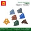 Non-Toxic 23Pcs/Lot 70681W Glazed Tiles Eaves Building Block Moc Color Accessories Compatible With Brick Diy Children'S Toy