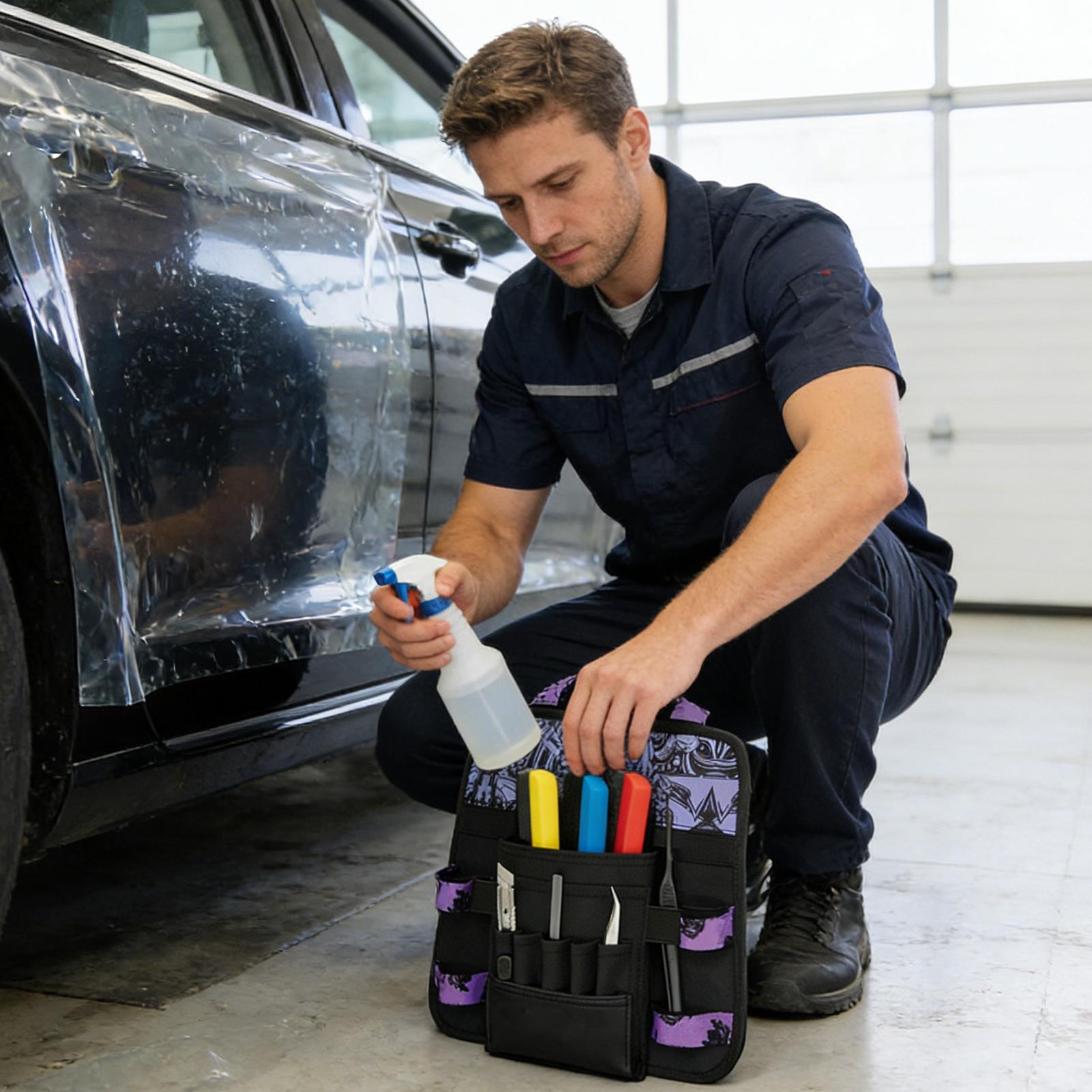 

Tool Bag Organizer Large-Capacity Waterproof Pouch Tinting Scraper Tool Storage Bag For Men Women Garage Repair Shop Workshop China Mainland