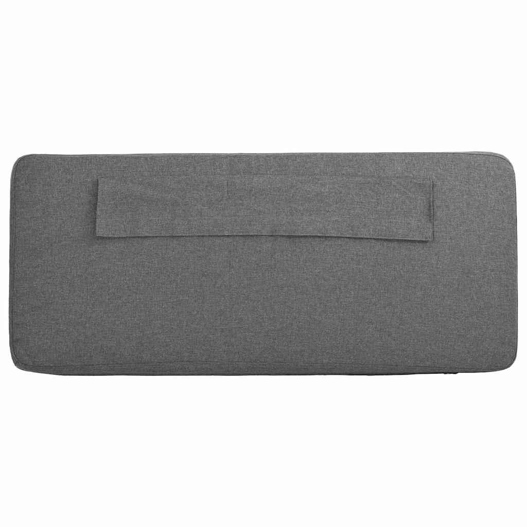Upholstered Headboard with Headboard in White and Light Grey 180 cm