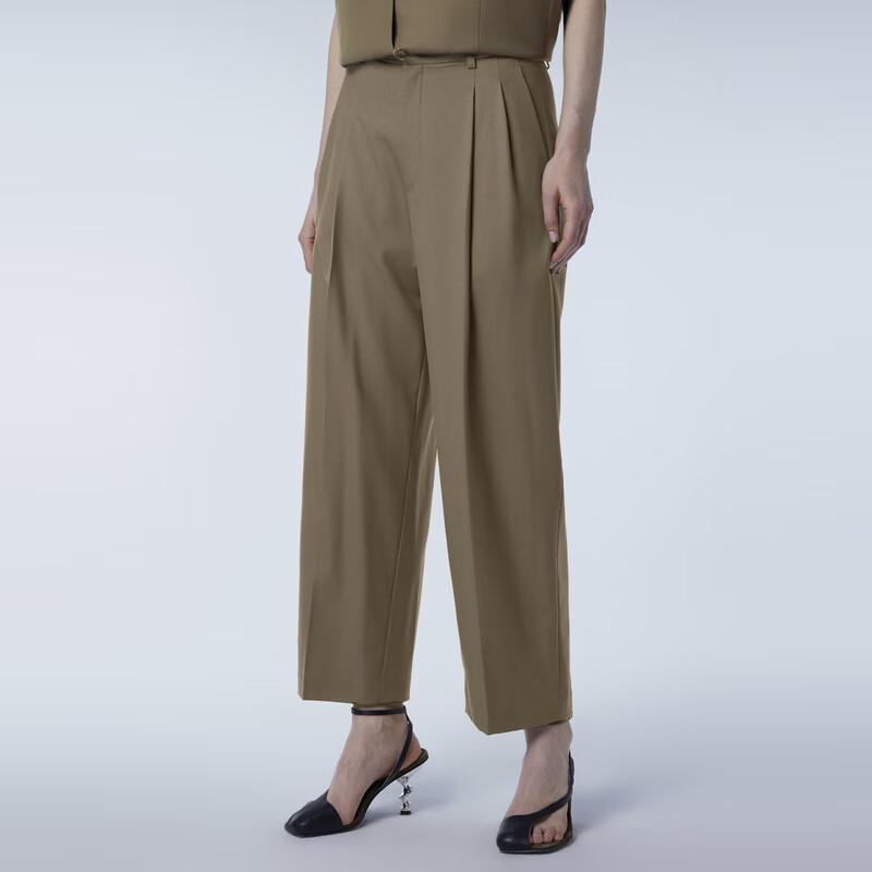 JNBY 2024 Spring Tapered Cropped Casual Pants