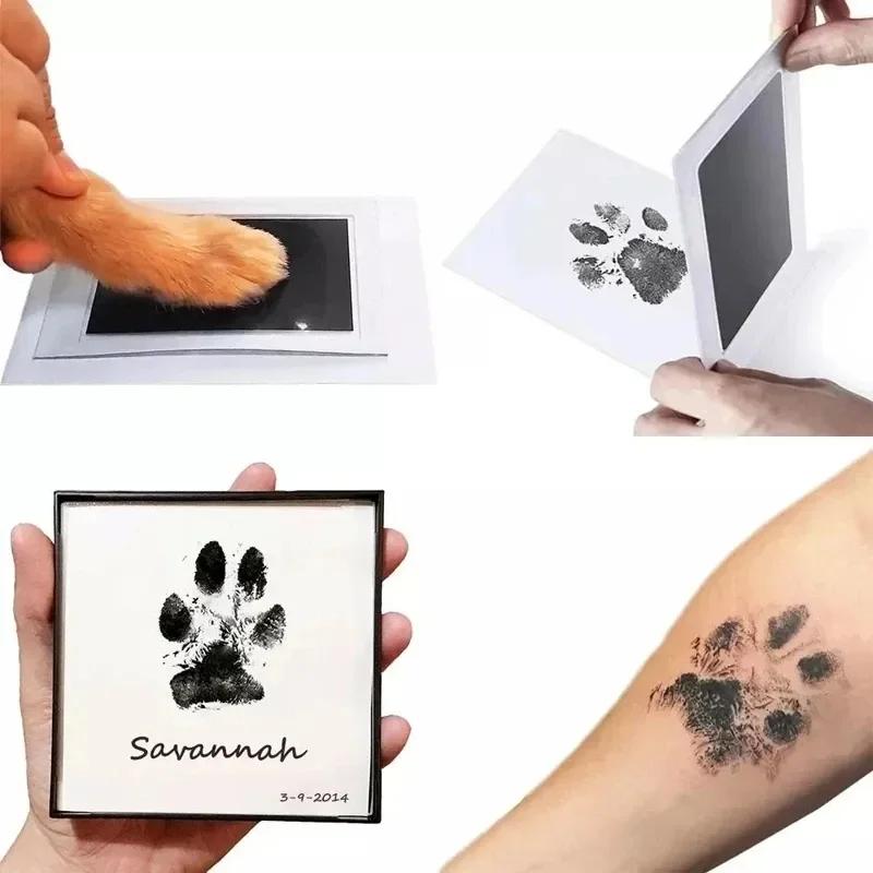 

Pet Dog Footprint Handprint Pad Safe Non-toxic Printing Pad Pet Footprint Baby Paw Print Footprint Ink-free
