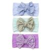 3-color Set of Baby Products, Wind Baby Nylon Bow Headscarf, Cute Princess Children's Headband.