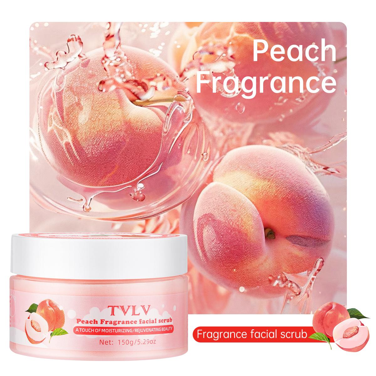 

Увлажняющий скраб для лица с персиком и клубникой - Мягкий отшелушивающий очищающий крем, 5,29 унций - Подходит для всех типов кожи, гипоаллергенный