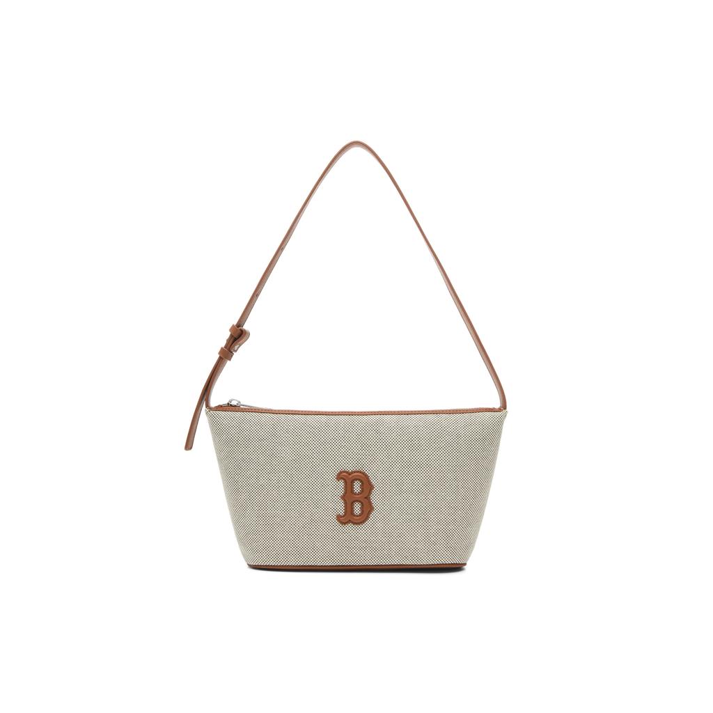 New MLB Basic Boston Red Sox Acrylic Shoulder Bag, Handbag, Crossbody Bag, Shoulder Bag Unisex Brown 3ABQBC15N-43BRD