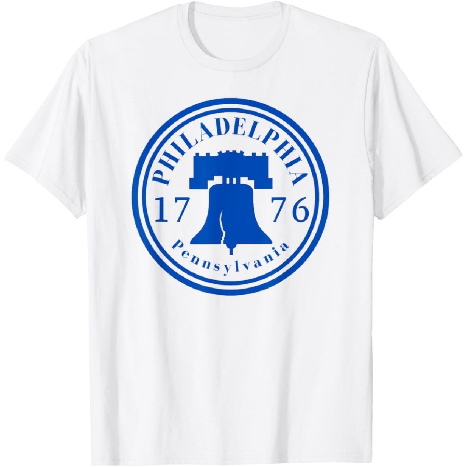 Liberty Bell 1776 Philly Patriotic Philadelphia Pennsylvania T-Shirt XXXXXL белый