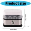 Electric Eggs Cooker 200W Automatic Dishwasher Safe Eggs Steamer Portable Breakfast Cooking Appliance Kitchen Gadget