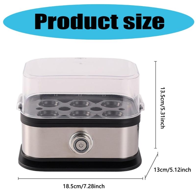 Electric Eggs Cooker 200W Automatic Dishwasher Safe Eggs Steamer Portable Breakfast Cooking Appliance Kitchen Gadget