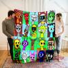 New Products Shipped Quickly! Music Theme S-Sprunki Printed Blanket Office Beach Camping Shawl Blanket Gift for Family & Friends