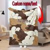 Custom Name Miffy Stars Heart Name Blanket Suitable All Seasons Soft Comfortable Sofa Office Home Blanket Camping Trip Soft And Comfortable Bedroom