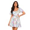 Europe, America 2026 summer new seaside vacation flower print sweet age-reducing floral dress