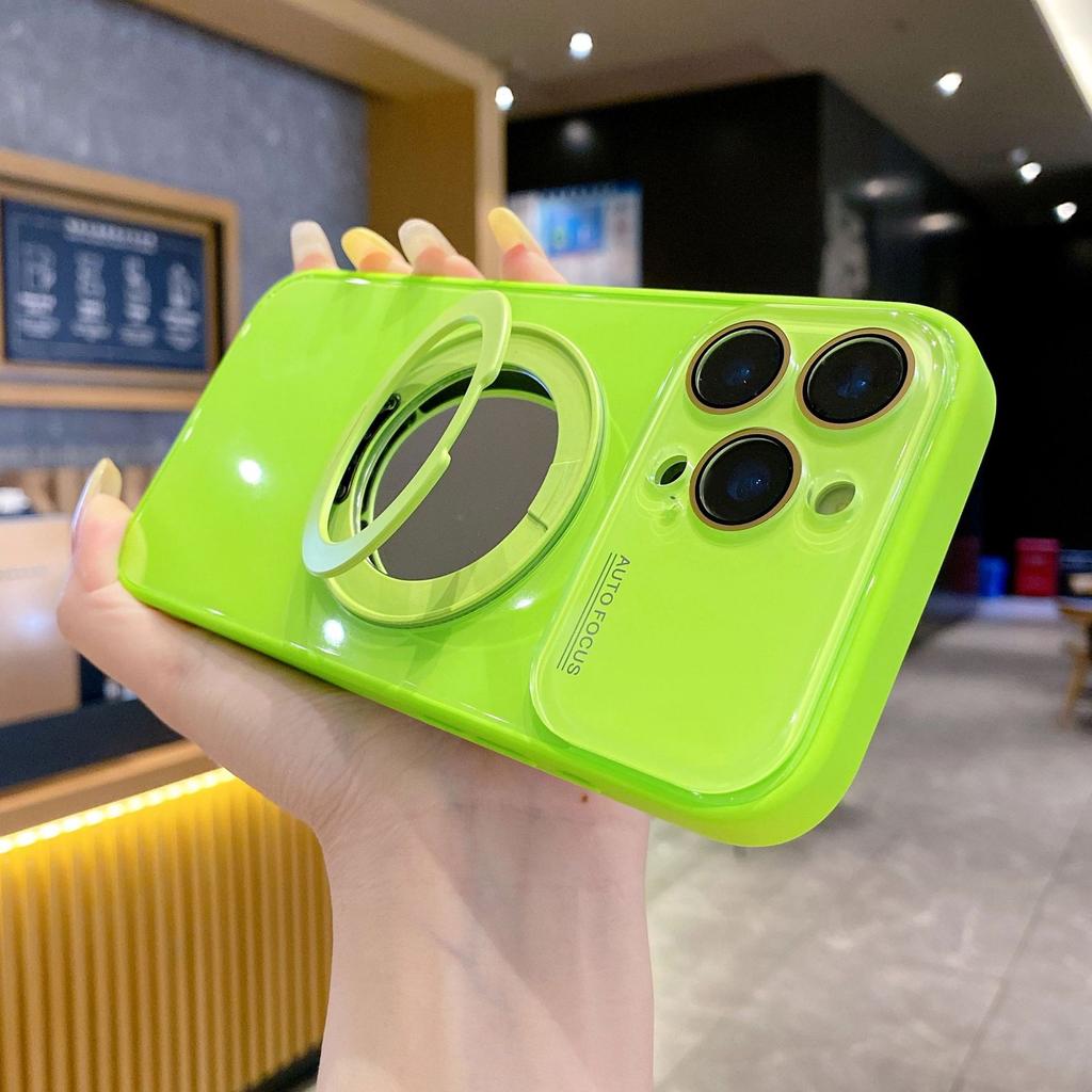 17 Applicable to Apple 16 360 Metal Magnetic Bracket Mirror 15 Mobile Phone Case iPhone14 Anti-drop 13 Protective Case