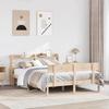 VidaXL Bed Frames with Headboard 160x200 Cm Solid Pine Wood, Bed, Bedroom Furniture, Wooden Bed, Bed 3306623