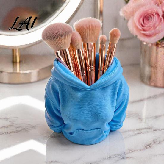 Student Pen Holder 3D Printed Hoodie Holder Women Hooded Sweatshirt Pencil Storage Space Saving Desk Organizer Container Stationery Box for