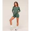 Gymshark Vital Light Long Sleeve Top Obsidian Green Marl B4a8c Ebdk