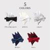 [SmartBiz] Men's Pocket Square Set - Bow Tie, Formal, Wedding, Stylish, Wine, Navy, Black, Silver, White, Black & Silver - Free Size