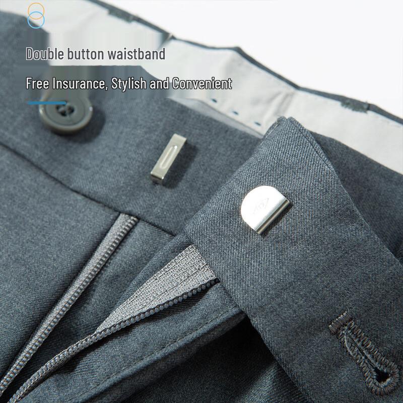 MONTAGUT Men's Wrinkle-Resistant Business Trousers