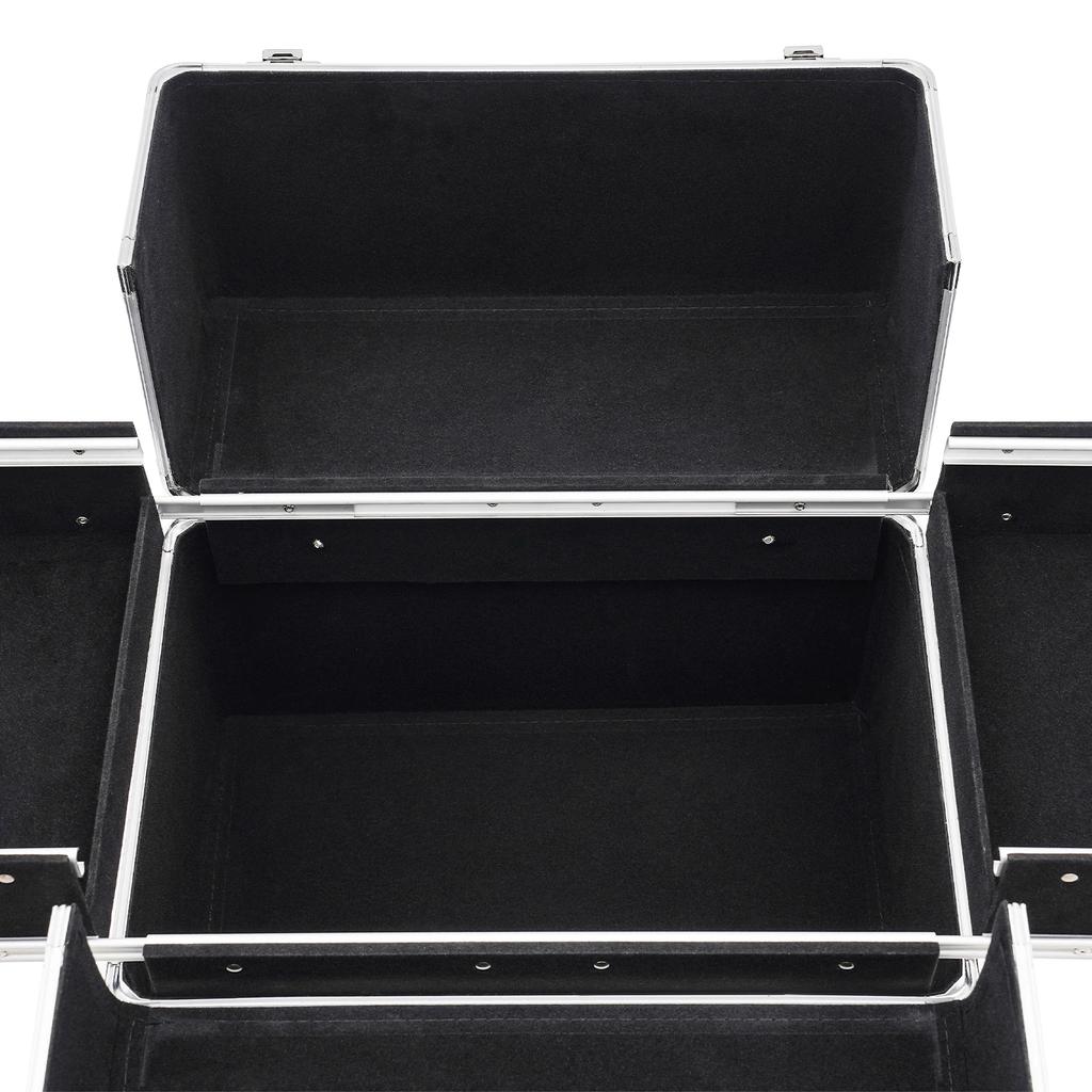 44.09lbs Rolling Nail Case Wheeled Manicure Storage Case Polish Organizer  Professional Makeup Trolley for Cosmetologist Stylist