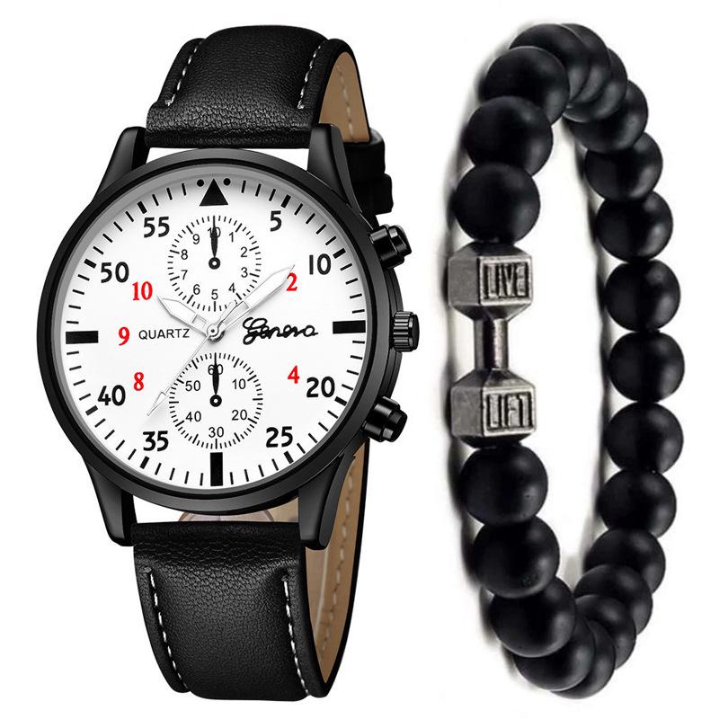 Men's Versatile Fashion Two-Eye Business Wristwatch
