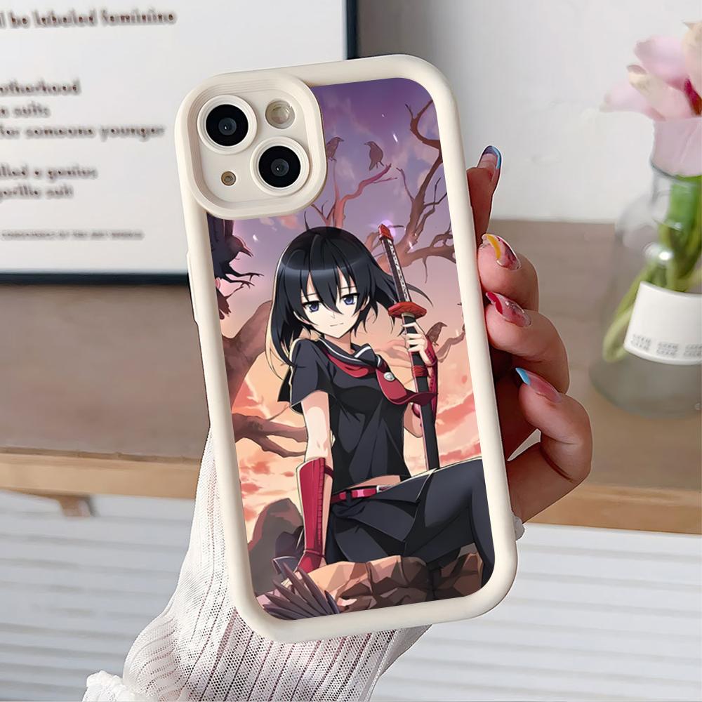 

Akame Kurome Thicken TPU Mobile Phone Case for iPhone 17 16 15 14 13 12 11 Air Pro Max Plus Colorful Cover iPhone 11